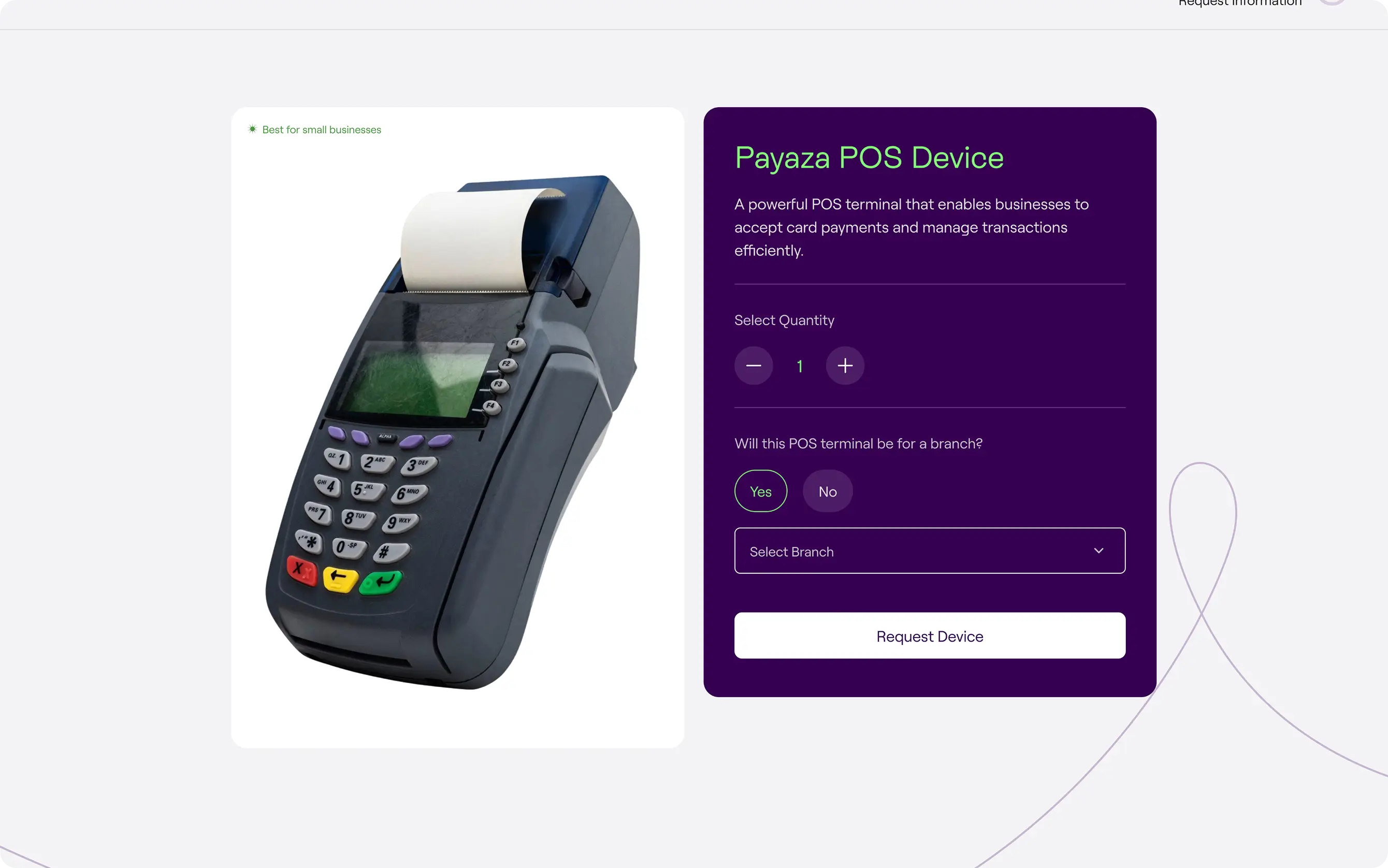 POS Listing Page