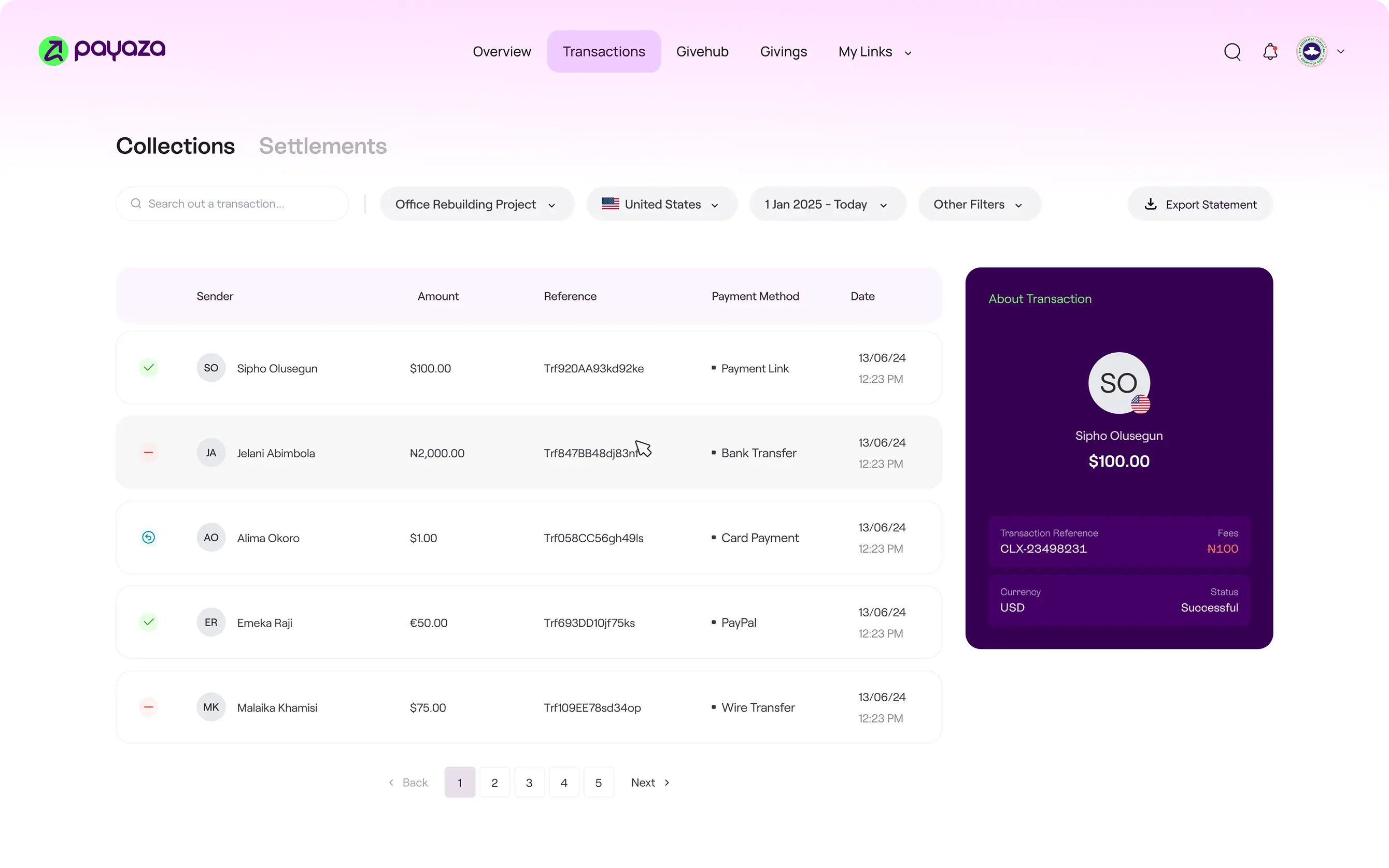 Collection Details Page